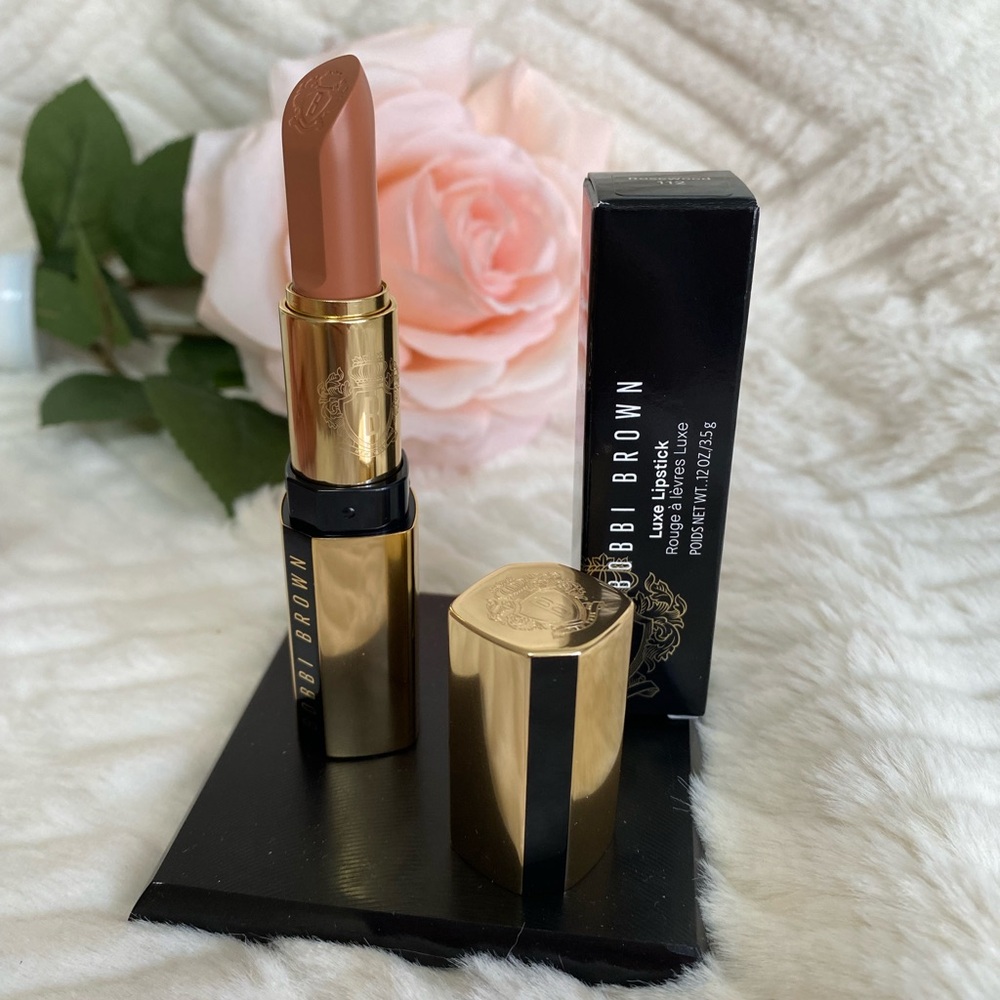 Bobbi Brown Luxe Lipstick Rosewood 112 Skincare Infused Rich Satin Finish